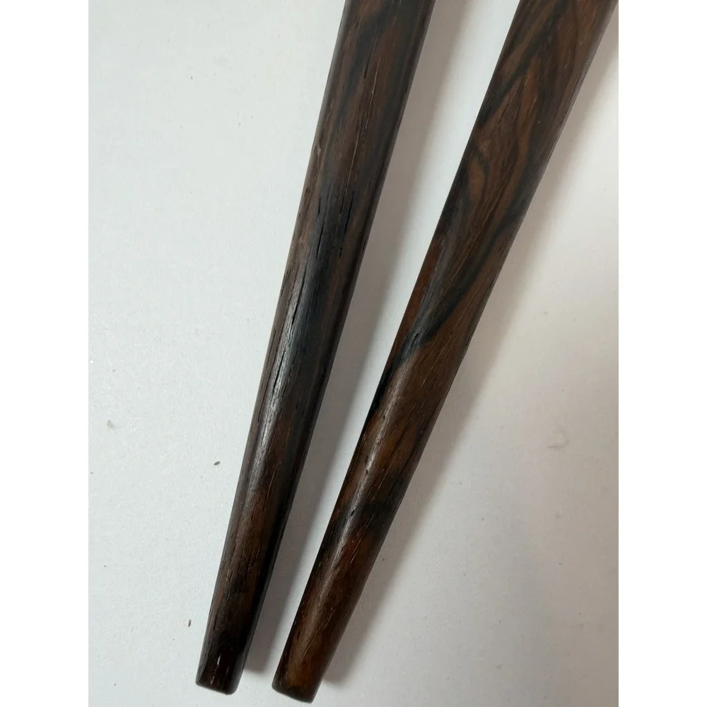 HEPE Denmark Stainless Steel / Rosewood Salad Servers Mid-Century Vintage